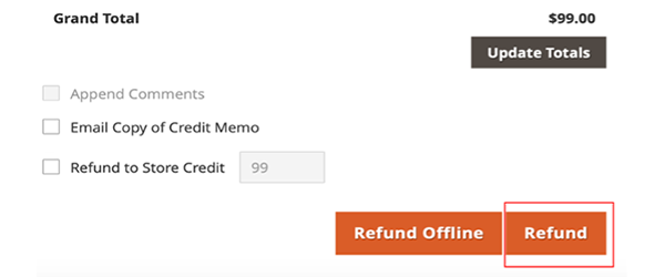 Refund Button